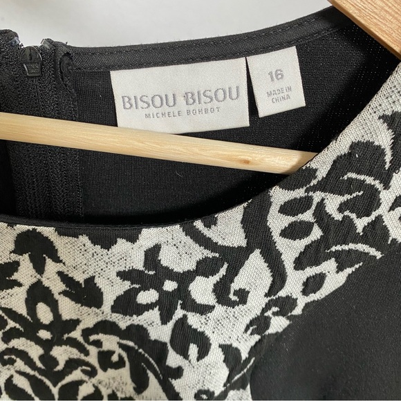 Bisou Bisou Silhouette Dress Size 16 Stretch EUC - Picture 6 of 6